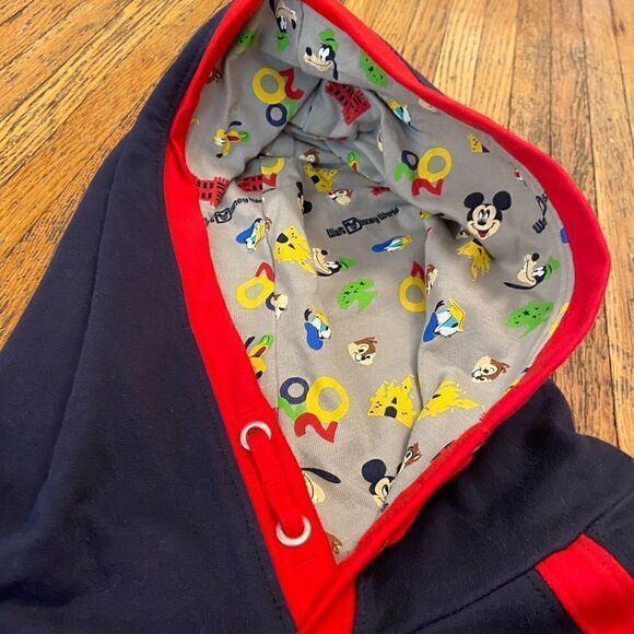 Walt Disney World Parks Merchandise 2020 embroidered castle navy kids hoodie - Picture 3 of 5